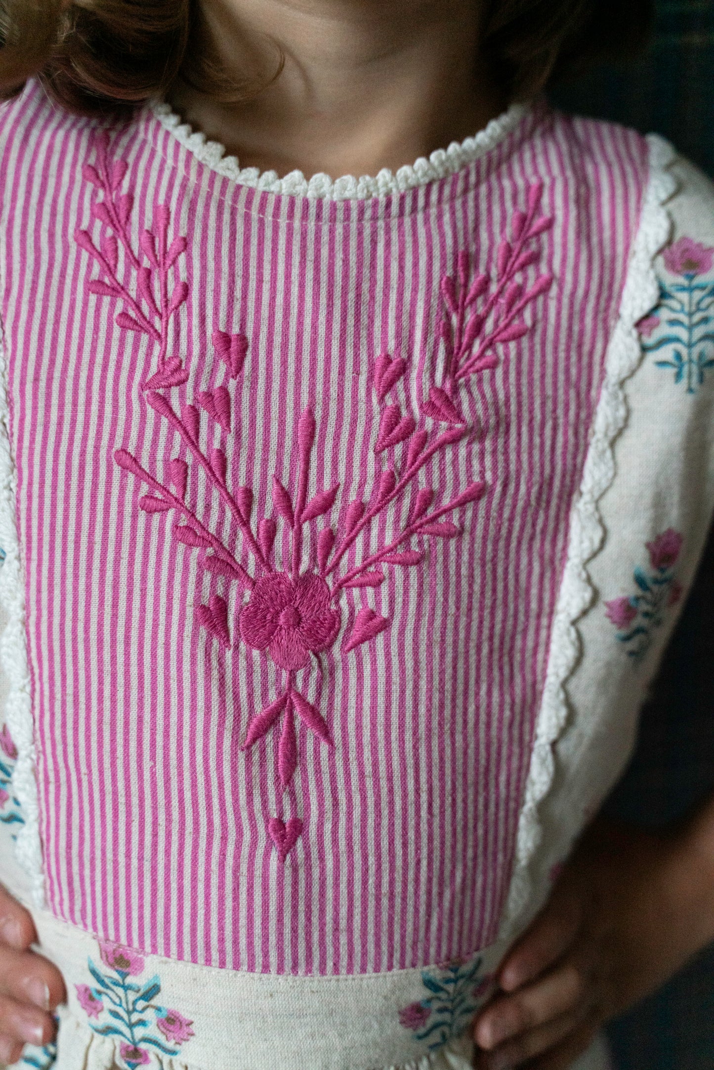 Robe Rosalie fleurs roses