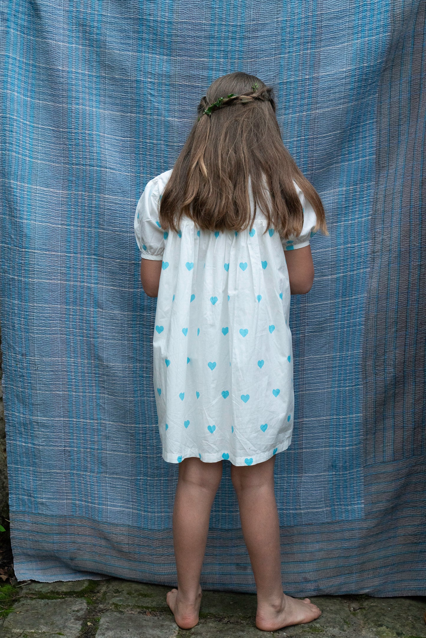 Robe Magdalena cœurs bleus