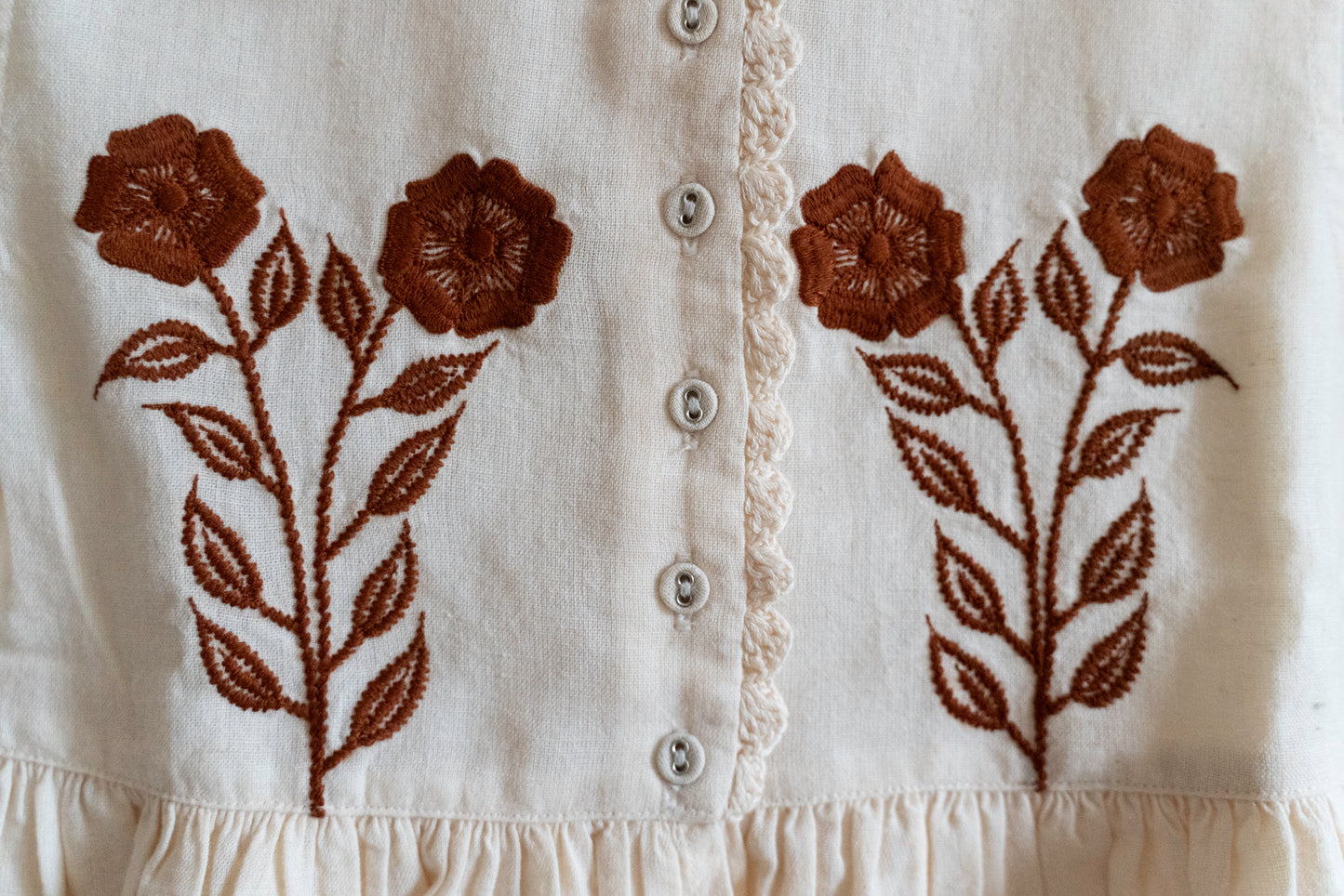 Cream Daisy Top