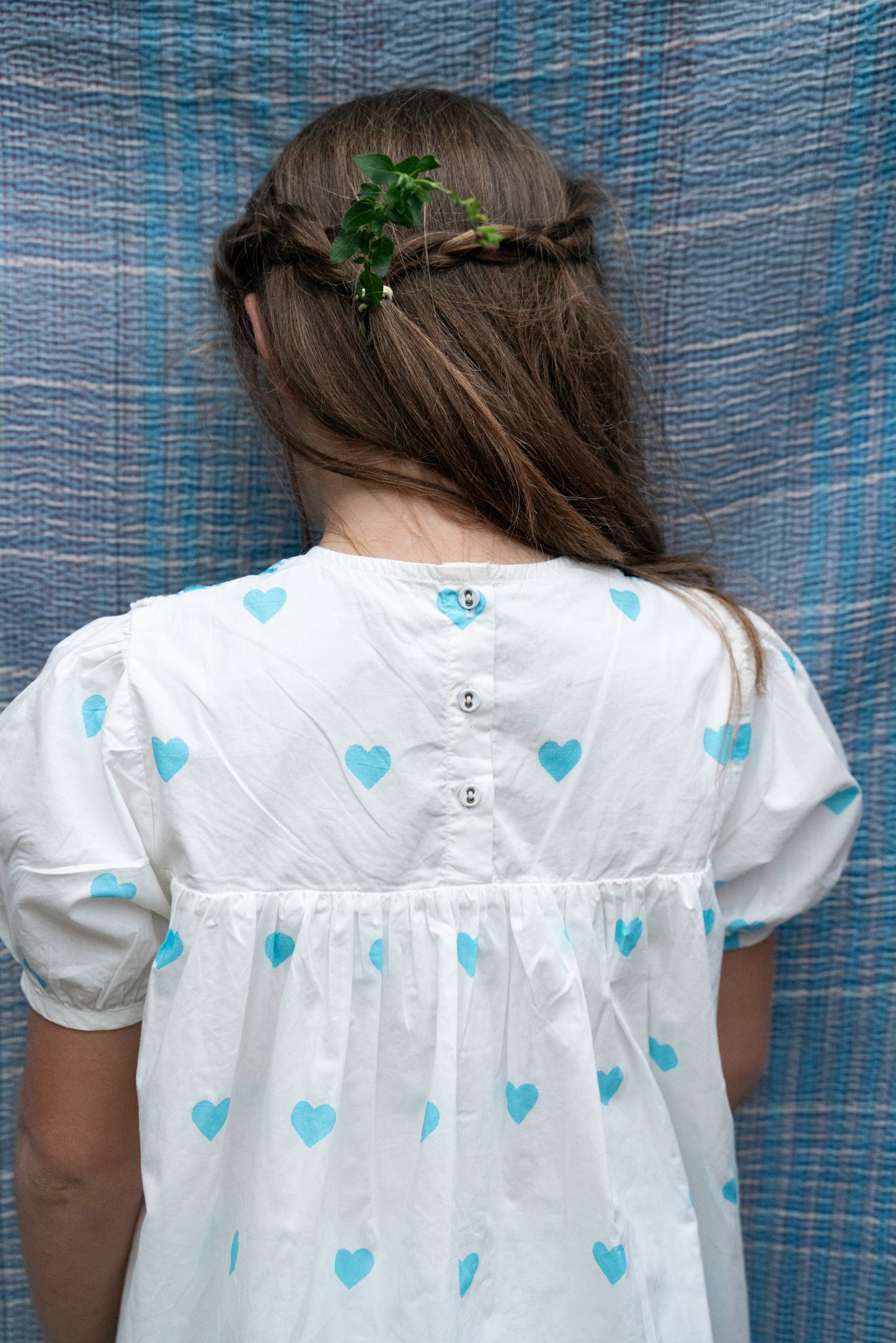 Robe Magdalena cœurs bleus
